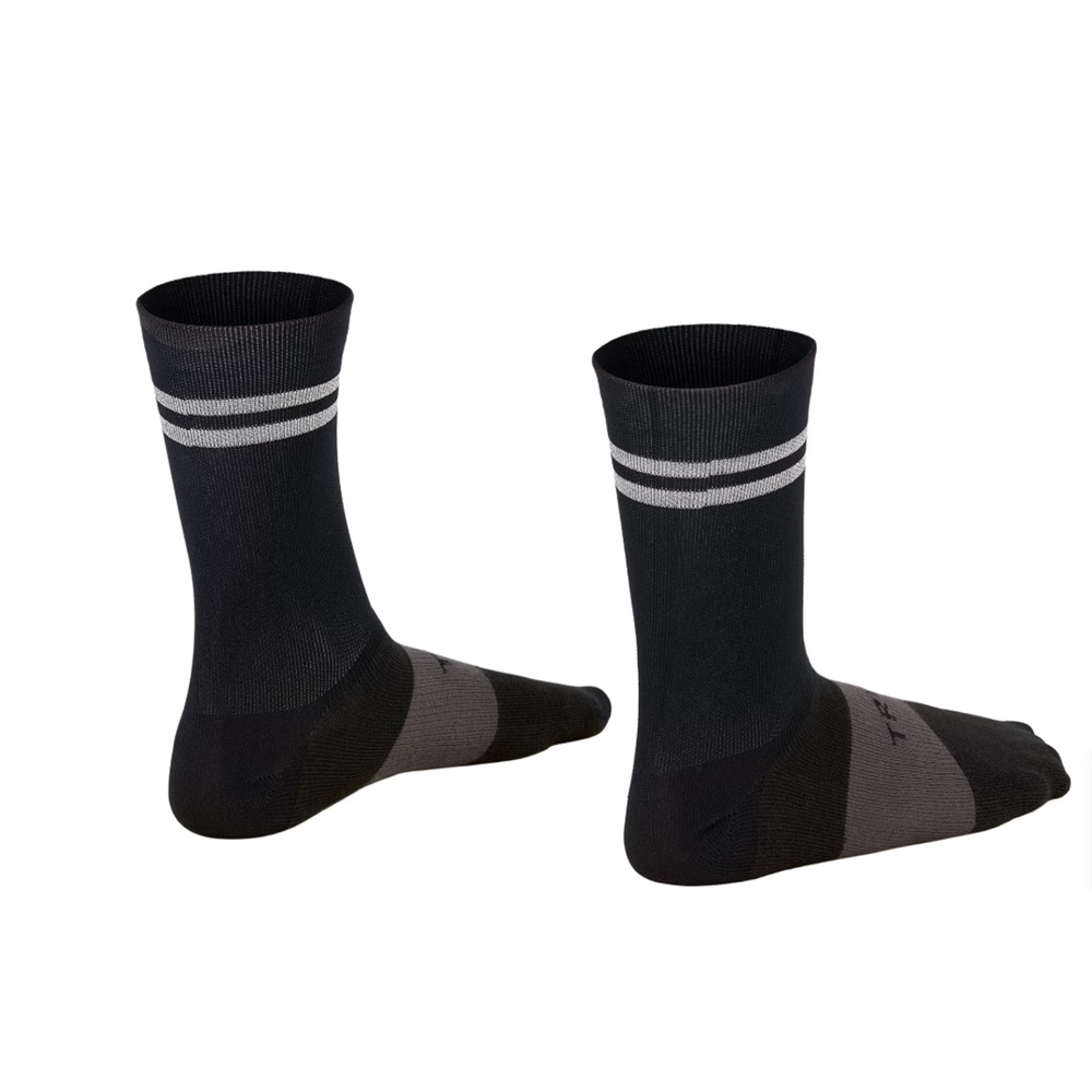 Trek Race Reflective Crew Sock SIZE Medium Black